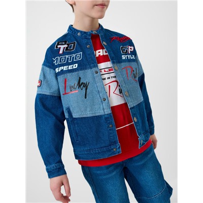 Куртка текстильная джинсовая для мальчиков