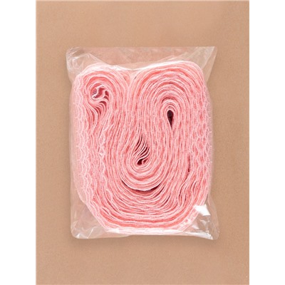 Кружево на сетке «Цветы», 50 мм, 11±1 м, нежно-розовое