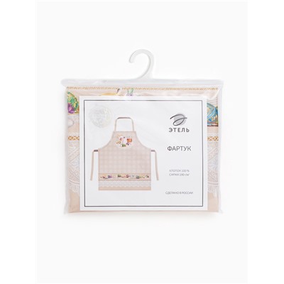 Фартук кухонный Этель «Пасхальные куличи» 60×70 см, 100% хлопок, саржа 190 г/м²