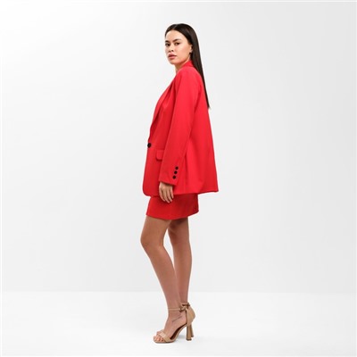Пиджак женский однобортный MIST, размер 48, красный