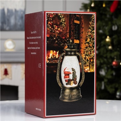 Фигура светодиодная «Дед Мороз» 26×14×12 см, от бат. батарейки ААx3 (не в комплекте), USB, свечение тёплое белое