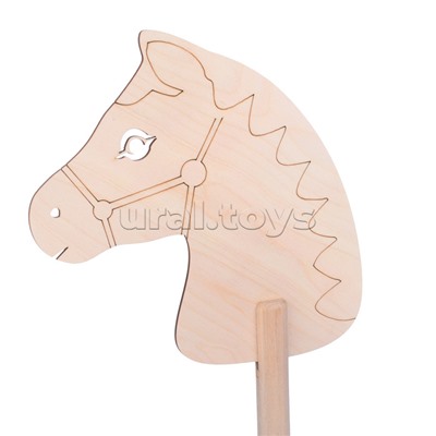 Игрушка (Лошадка на палке 65см "Раскрась меня") 7095/40