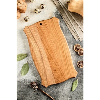 Доска разделочная и сервировочная Дарим Красиво «Восточная», массив дуба, 20×34×2.4 см