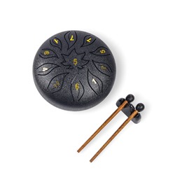 Глюкофон, цветок черный, 11 лепестков, 18×18×11 см