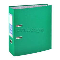 Регистратор PVC 80 мм. Classic А4 несъемный арочный механизм, зеленый