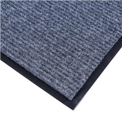 Коврик придверный влаговпитывающий, ребристый, «Стандарт», 60×90 см, серый