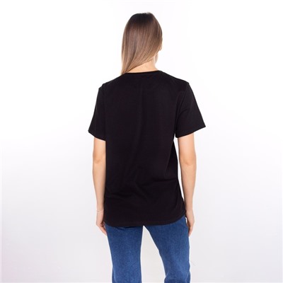 Футболка женская «Дракон», принт белый, чёрный, размер 44