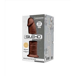 Коричневый фаллоимитатор SILEXD Model 2 - 19 см.