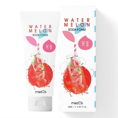 Med:B  Пенка для умывания с cодой и арбузом Watermelon Soda Foam