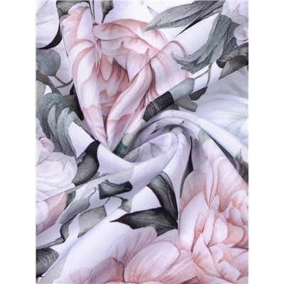 Шторы для кухни с подхватами «Этель. Пионы» 145×180 см, комплект - 2 шт.