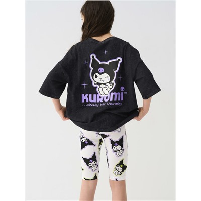 Брюки трикотажные для девочек (легинсы укороченные), 2 пары в комплекте