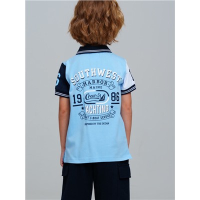 Джемпер трикотажный с воротником поло для мальчиков