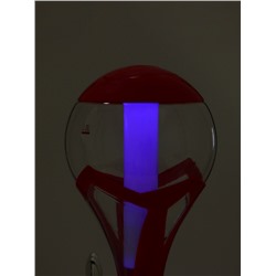 Башня пивная «Шар», колба 3 л, ёмкость для льда, подсветка, пластик, красная