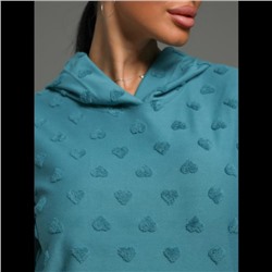 Костюм Суфле (Махра петроль сердечки)