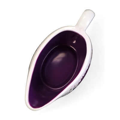 Горшок для цветов в форме кувшина «Агнес: лаванда» керамический, с поддоном, 1.1 л, 25×11×11 см, бело-фиолетовый