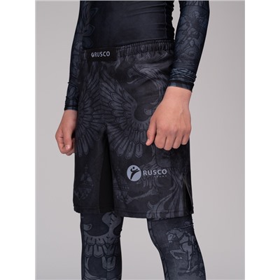 Шорты для MMA Rusco Sport BLACK HERB, детские, р. 2XL