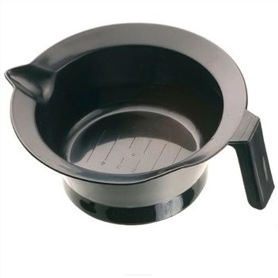 Dewal Чаша для смешивания краски с ручкой и носиком T-1202, пластик, черный, 260 мл 2356