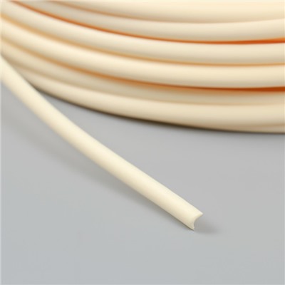 Ротанг искусственный гладкий 6 мм 100 м полутрубка (слоновая кость)