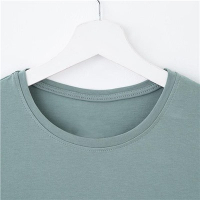 Футболка женская MIST basic, размер 40-42, серо-зелёная