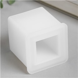 Молд силиконовый «Подсвечник квадратный» 5.7×5.7×6.2 см