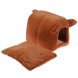 Домик «Норка» для животных, 28×28×35 см, плюш, микс цветов