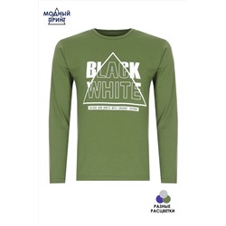 Футболка с длинным рукавом Black White ФН170-1
