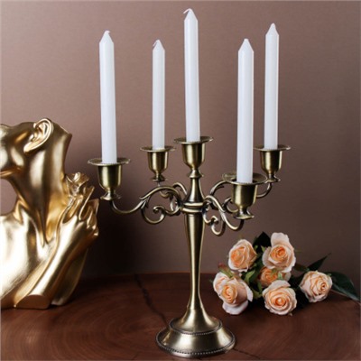 Подсвечник на 5 свечей 25 см бронза / 6305S /уп 30/