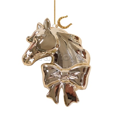 Новогоднее подвесное украшение из фарфора 5,7x2,2x8,6см