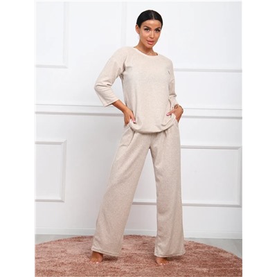 Костюм женский махровый с брюками палаццо КЖ017