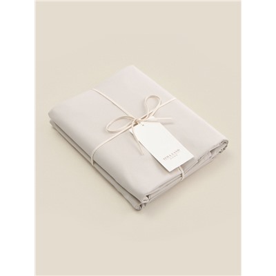 Простыня 1.5-спальная SL Home Percale 300ТС, 160×235 см, молочная, хлопок 100%