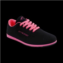 Кроссовки 5014-2 черно розовые