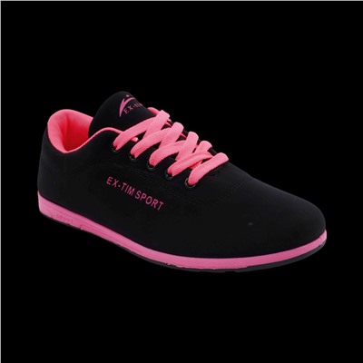 Кроссовки 5014-2 черно розовые