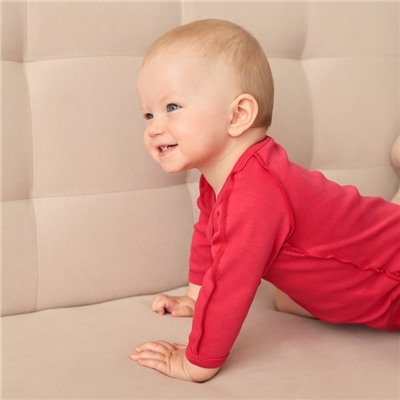 Боди детское MINAKU, рост 80-86 см, красное