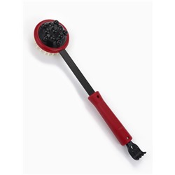 Массажёр-чесалка «Отдых», двусторонний, универсальный, 35×6×8 см, красный, чёрный