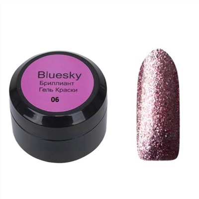 Bluesky Гель-краска для ногтей / Brilliant 06BR, вишневый, 8 мл 11278