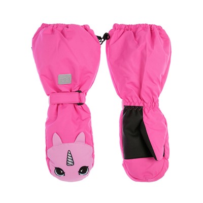 Зимние варежки-краги для девочки