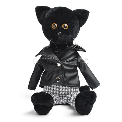 Кот Флеш в кожанке и штанах В27