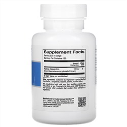 Lake Avenue Nutrition, астаксантин, 10 мг, 120 вегетарианских капсул