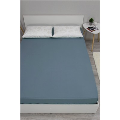 Простыня на резинке Деним 180х200  бязь 120гр/м Текстильная коллекция