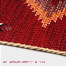 Набор ковриков для ванной и туалета Доляна «Мира», 2 шт., 50×80 см, 50×40 см