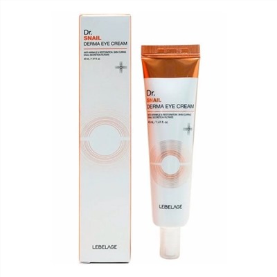 Lebelage Крем для кожи вокруг глаз с муцином улитки / Dr.Snail Derma Eye Cream, 40 мл 19970
