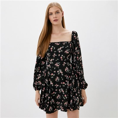 Платье мини женское MIST, размер 44, чёрное