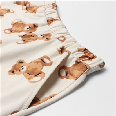 Пижама женская (футболка, шорты) KAFTAN «Мишка», размер 44-46