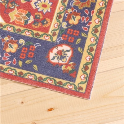 Коврик - лежак для бани и сауны с принтом «Ретро 2», 150×50 см