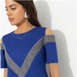 Брючный комплект из трикотажа, Нешуточная конкуренция (blue 2 в 1)