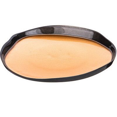 Тарелка акцентная 21см BOHEMIA  GOLD стекло Турция