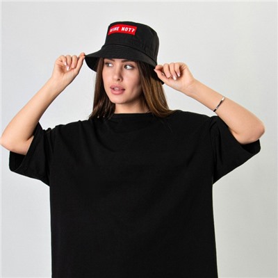 Панама Wine not, чёрная, р-р 56-58