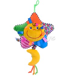 Игрушка развивающая мягкая, подвеска Солнышко 30 см., CRD 19х15 см.
