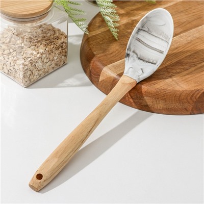 Ложка гарнирная Доляна «Марни», силикон, 32.5×6 см