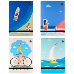 Блокнот А5 100л линия "MEGAPOLIS JOURNAL.SUMMER TIME" вертикальный на резинке 3-475/03 Bruno Visconti